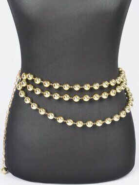 Multi Layered Ccb Ball Chain Belt